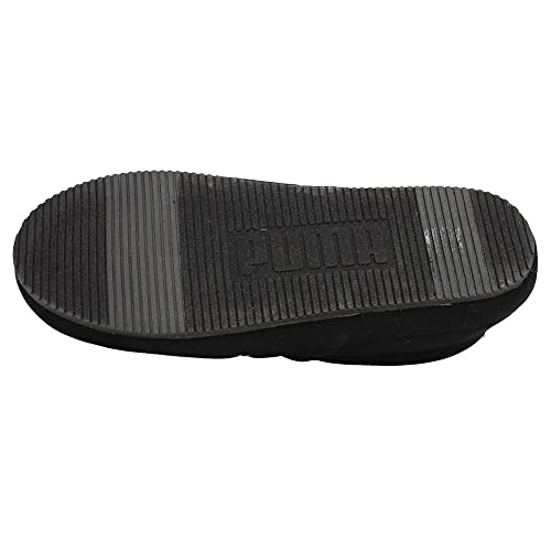 PUMA PUMA mens Tuff Moccasin Slipper, Puma Black-glacial B, 9 US