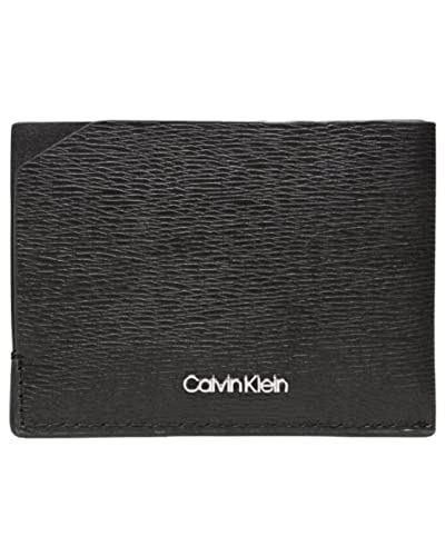 Calvin Klein Mens CK Median Discrete Card Holder Wallet (Ck Black) (Ck Black)
