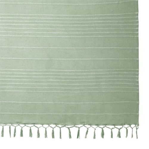 Jeté de lit Anjali vert céladon coton 230x250 cm couvre-lit