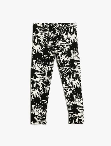 Leggings coton fille motif abstrait pour éviter les irritations