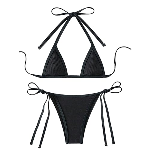 Ropa de playa de dos piezas con sujetador push up que realza la figura y bragas tanga cómodas