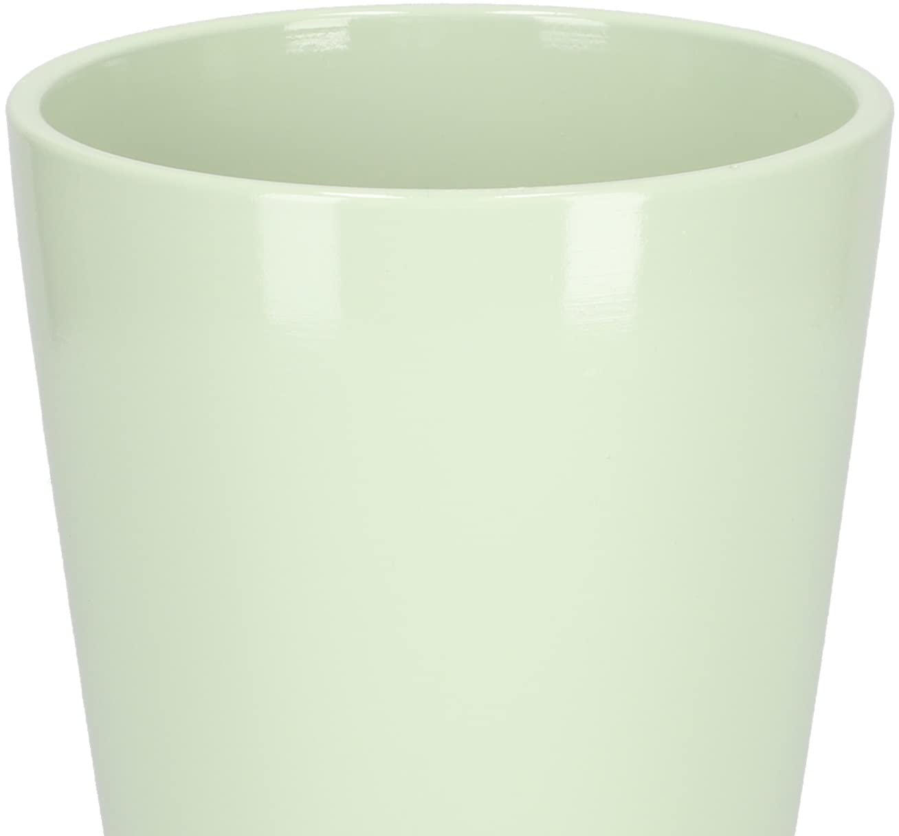 KOTARBAU® 2-częściowy zestaw ceramicznych doniczek z osłonami na orchidee, wysokość 150 mm ⌀ 120 mm, kolor miętowy