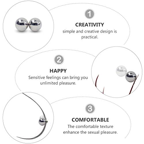 ARTIBETTER 4 Pares de Anéis de Mamilo Magnéticos Não Perfurantes Anel de Mamilo Ajustável Piercing F