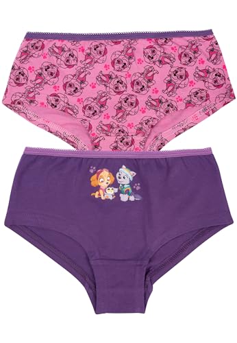 Pat' Patrouille Lot de 2 slips pour fille - Rose/violet, Rose/mauve, 110 cm-116 cm