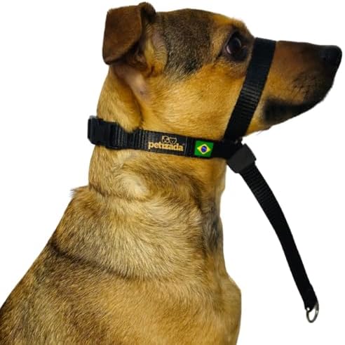 Coleira Cabresto Para Cachorro Com Guia Anti Puxão Adestramento A...