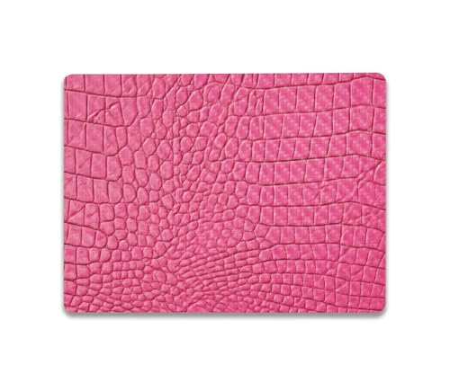 Image of MightySkins Carbon Fiber Skin Compatible with Microsoft Surface Laptop Go 3 (2023) Full Wrap Kit - Pink Gator Skin | Protective, Durable Textured Carbon Fiber Finish | Easy to Apply | Made in The USA
