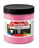 Speedball Fabric Screen Printing Ink, 8-Ounce, Cotton Candy Pink for T-Shirt and Silkscreen Printmaking