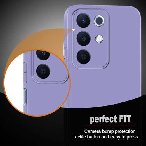 Image of Back Cover for Realme 15x 5G / C85 5G / Narzo 90x 5G | Full Camera Protection | Premium Liquid Silicon Case | Flexible Bumper Case for Realme 15x 5G / C85 5G / Narzo 90x 5G (Purple)