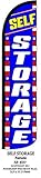Self Storage Patriotic Windless Swooper Feather Banner Flag Sign