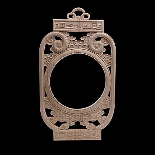 Figurines en bois décalcomanie applique sculpté rétro C255,2