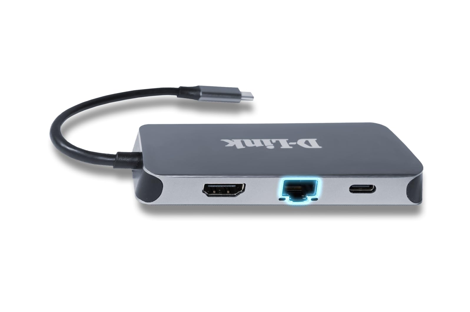D-Link DUB-2335 Hub USB-C 6-en-1 avec Alimentation (PD 60W), 4K HDMI, Gigabit Ethernet, 3 Ports USB 3.0, pour PC, MacBook Pro, MacBook Air, iPad Pro, Chromebook, Surface Pro et Plus