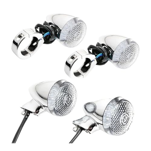 Clignotants de moto lampes indicatrices 41 mm lot de 4 feux de signalisation custom