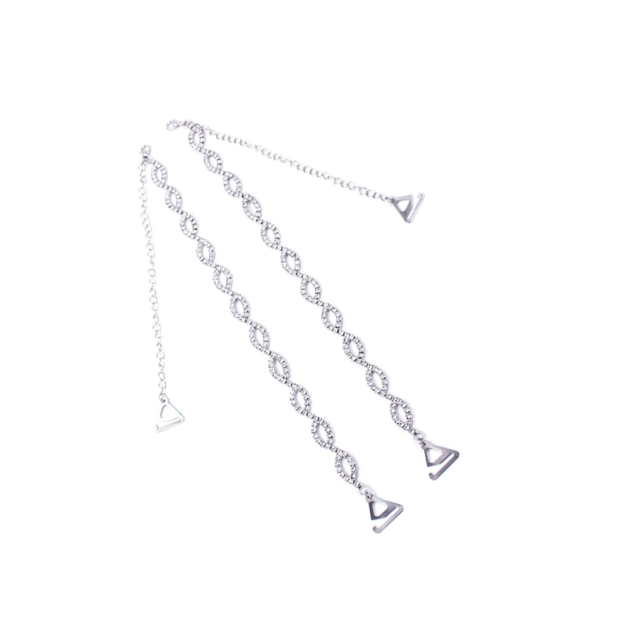 BESTYASH -Palabra Correa De Hombro De Diamantes De Imitación Correa De Sujetador De Diamantes De Imitación Correas De Sujetador Extraíbles Joyería Sujetador Invisible Cinturón