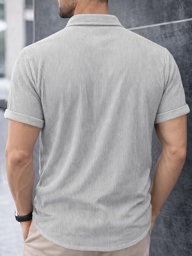 Image of Noble Monk Men's Polyester Regular Fit Solid Casual Shirt |Half Sleeve | |Stylish Shirt