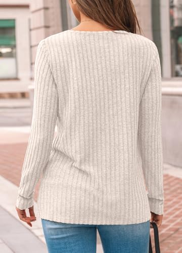 AUTOMET Womens Lace Long Sleeve Shirt Fall Top Fashion Dreesy Casual Tunic Sweaters Mesh Clothes Trendy Work Cute Outfits - Image 5