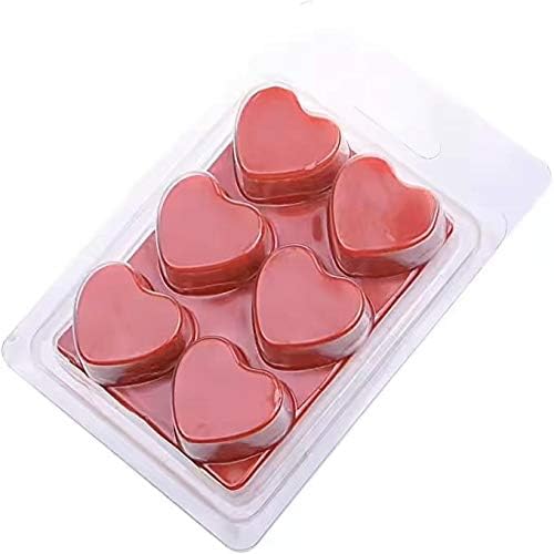 Wax Melt Molds: YCYH Clamshell Molds, Clear Empty Plastic Wax Melt Clamshells for Wax Melt & Soap-100Pcs (100 PCS Hearts)