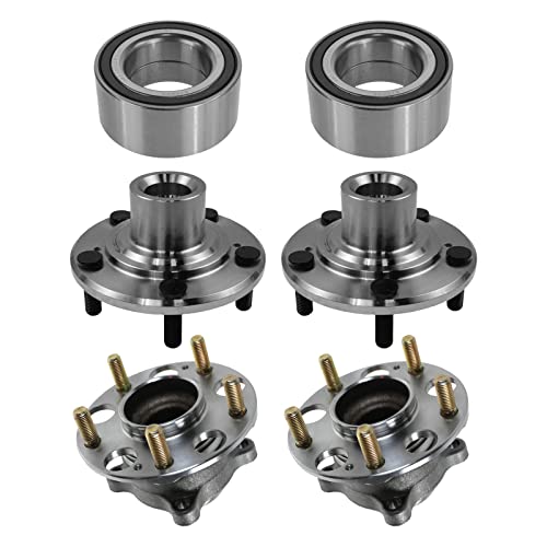 Image of TRQ 2 Piece Wheel Bearing & Hub Assembly Set for 2009-2014 Acura TSX 2008-2012 Honda Accord