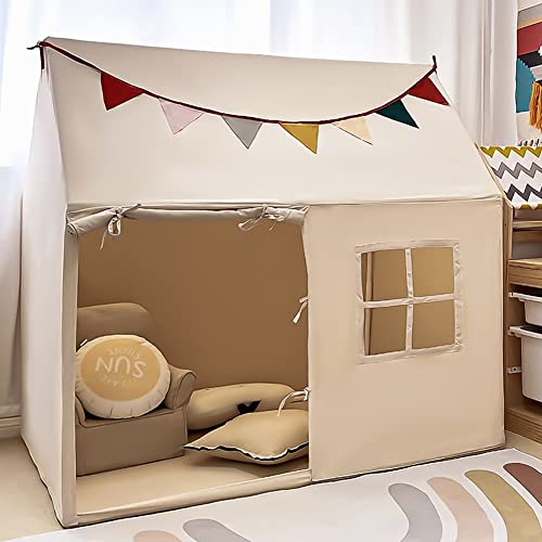 Kids Tent Indoor Playhouse, Kids Play Tent Large Kid Playhouse Toys Toddler Tent Play House with Pennant Banners, Kid Toys for Boy Girl Birthday House Gift by Razee - Image 7