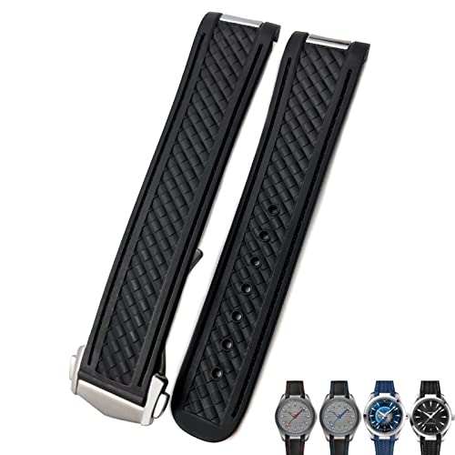 Bracelet montre caoutchouc 20mm léger pour remplacer bracelet Aqua Terra AT150