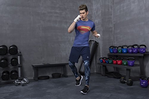 Red Plume Men's Compression Tights Fitness Shirt,Casual Quick-Dry Sports T-Shirt(Xxl) Purple #TOP6