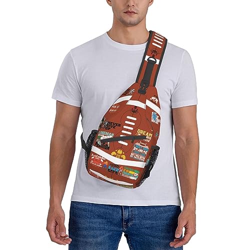 Image of Baseball Sling Backpack - Crossbody Shoulder Bag for Men & Women