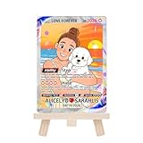 Tarjetas de felicitación personalizadas con foto de dibujos animados para tus gatos y perros, tarjetas de juego personalizadas de estilo de dibujos animados para el mejor anfitrión de gatos y perros