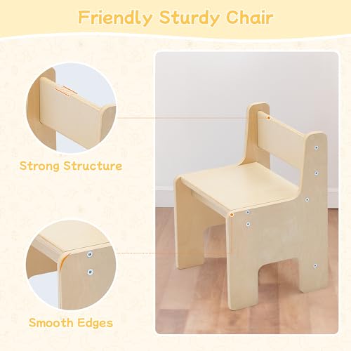 Sensory-Table-and-Chair-for-Toddlers-2-8-Wood-Kids-Activity-Table-with-Storage-Bins-Toddler-Play-Table-with-Roll-Holder-for-Drawing-Paper-Kids-Art-Table-with-Double-Sided-Graffiti Sensory Table and Chair for Toddlers 2 8 Wood Kids Activity Table with Storage Bins Toddler Play Table with Roll Holder for Drawing Paper Kids Art Table with Double Sided Graffiti