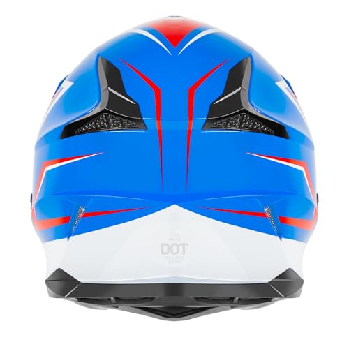 Image of YEMA Adults Dirt Bike Helmets, Ventilated Motocross ATV Dirtbike Offroad BMX MX Helmets, DOT Approved Motorcycle Helmets, YM-915, Black