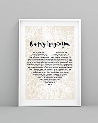 Mattata On My Way to You Lyrics Poster Print (12" x 18")