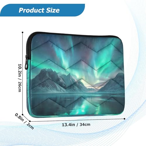 Funda para laptop 13-14 pulgadas con diseño Aurora Boreal miniatura 3