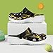 Toddler's Fashion Outdoor Beach Pool Shoes for Cute Summer Style, Gold Black Wolf Art