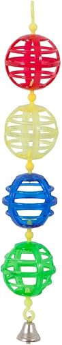 JW Pet Company Activitoy - Juguete para pájaros pequeños con cadena de celosía, los colores varían