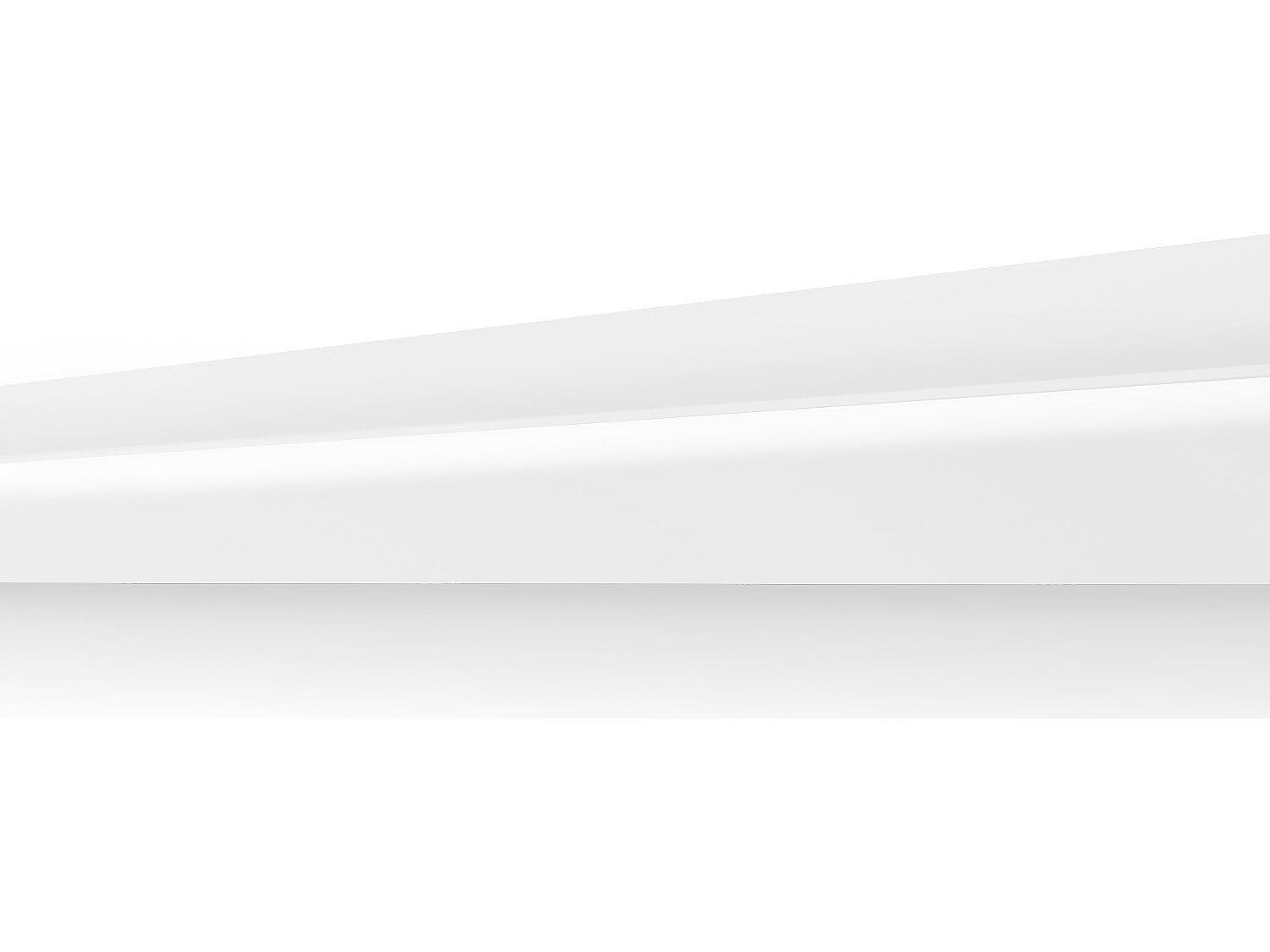 Vente-unique - Rodapié Radeno - L 290cm x A 4.5cm x H 14.8cm - plástico - blanco