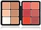 Koeydxst Maskenpalette 12 Farben, dauerhafte Wasserdichte Farbkorrektionscreme (Blush A + Maske A)