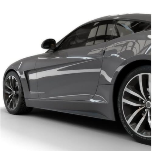 Image of WALLMATE Glossy Dark Grey Car Sticker Self Adhesive Bubble Free Vinyl Wrap for Car, Scooty, Cycle, Bike and Other Vihicle Interior & Exterior Decoration (Dark Grey Glossy, 20X48 in)