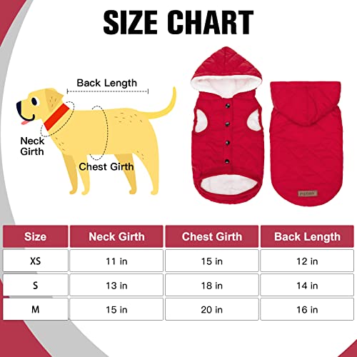 Pupteck Small Dog Winter Coats - 2 Pack Dog Sweaters Warm Puppy Jacket For Cold Weather, Soft Comfortable Waterproof Pet Clothes For Small Doggies #TOP1