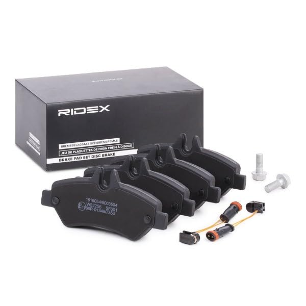 Plaquettes De Frein Arrière RIDEX - Avec Contact D'usure, Norme ECE-R90 | Compatible Mercedes Classe V, VW Crafter