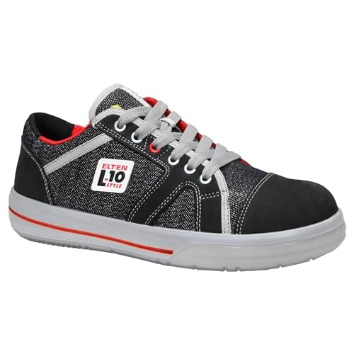 ELTEN Sensation Low 72106 S2 Herren Sicherheitsschuhe, ESD, SRC, BGR 191 Anthrazit, EU 39