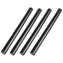4 Pack Round Acetal Copolymer Rods, 1 Inch Diameter and 12 Inch Length Plastic Delrin/Acetal Rod, Standard Tolerance, Opaque Black Acetal Copolymer Rod Perfect for Non-Marring Fixtures