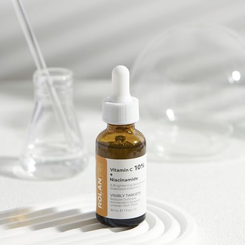 Miniatura 3 de ROLANYIN Suero Facial de Vitamina C 10% + Niacinamida Hidratación Reducción de Líneas Finas y Arrugas Firmeza de la Piel Fórmula Antienvejecimiento