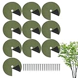 Baummulchring – Wurzelschutz | Trree Roott Mulcch Protector Riing mit Bodennägeln für Garten, Landschaft, Hof, Outdoor, Rasen, Blumenbeet, Bauernhof
