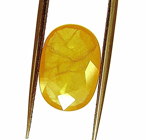 Saphir jaune de Ceylan 8,25 Ratti naturel et non traité de qualité A++ pour haute joaillerie