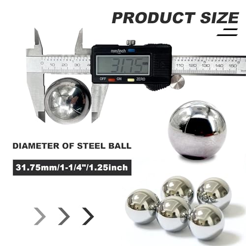 Image of 1-1 /4 inch(31.75mm) Ball Bearing Solid Steel Bearing Balls -Precision Balls - 5 Pieces