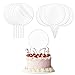 KINBOM 10 piezas Topper Tarta Cumpleaños Personalizado, Redonda Reutilizable Cupcake Topper Personalizado Decoración Tartas Cumpleaños Decoración para Cupcakes para Fiesta de Aniversario