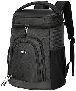 MIER Insulated Lunch Backpack Leakproof Soft Cooler for Men Women to Beach, Travel
