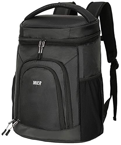 MIER Insulated Lunch Backpack Leakproof Soft Cooler for Men Women to Beach, Travel