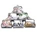 Produktbild 6 STÜCKE Tragbare Geldbörse Vintage Tasche Kreative 3D Mini Tasche Exqusite Schnalle Handtasche Kiss-lock Geldbörse Druck Verschluss Brieftaschen Für Frauen Mädchen (Farbe Zufällig)