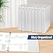 1-Inch 3-Ring-Binder with Pockets - Bundle 12 Packs, 1'' Round Binders Holds 200 Sheets US Letter Size 8.5'' x 11'' - White Binders for Home, Office, and Back to School (1'' - 12 Packs)