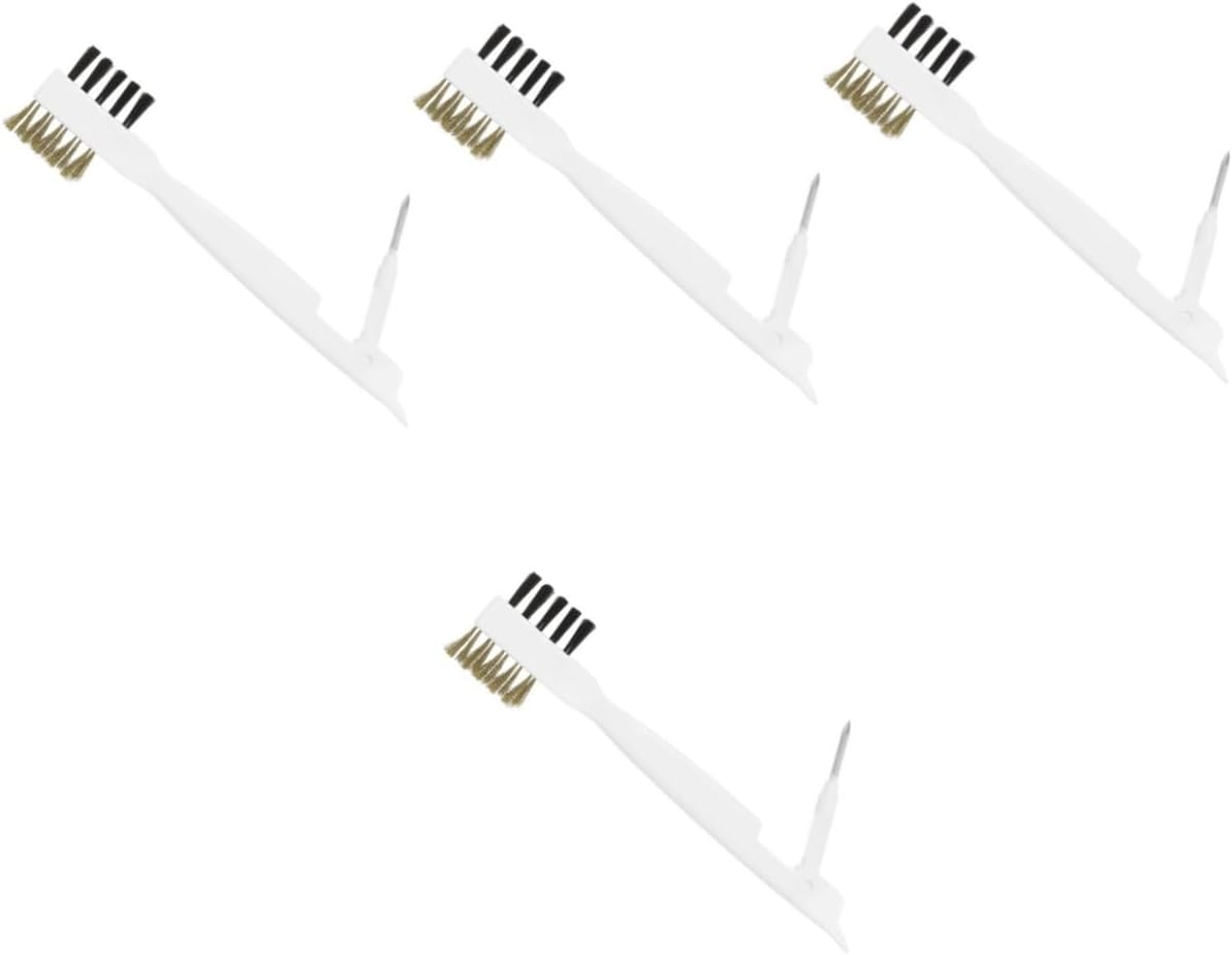 4pcs Gas Stove Scrub Brush Versatile Kitchen Cleaning Tool for Stovetops Cooktops Hard Reach Areas Effortlessly Removes Grease from Cracks Cleaning Brush