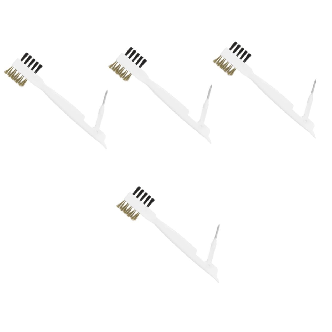 HOMOCONO 4pcs Gas Stove Scrub Brush Versatile Kitchen Cleaning Tool for Stovetops Cooktops Hard Reach Areas Effortlessly Removes Grease from Cracks Cleaning Brush